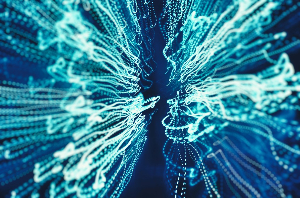 Abstract data visualization hero